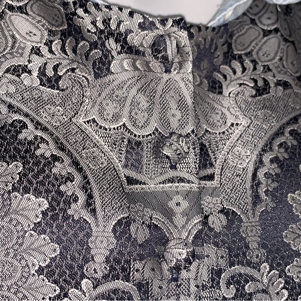 Gorgeous Emanuel Ungaro Silk Vest Jacquard Buttoned Ornate - Picture 12 of 14